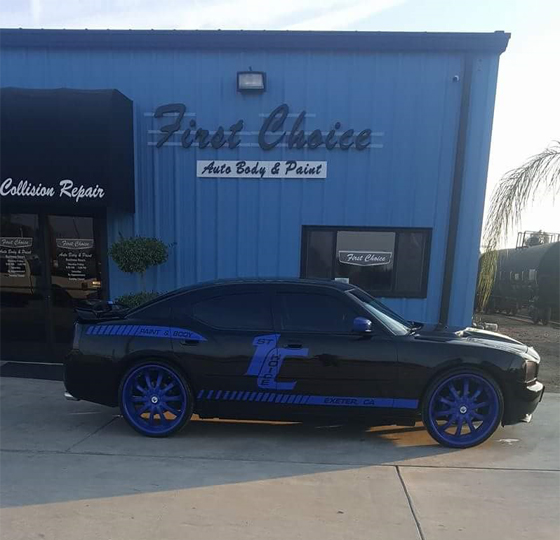 White Truck painted by First Choice Auto BOdy Shop